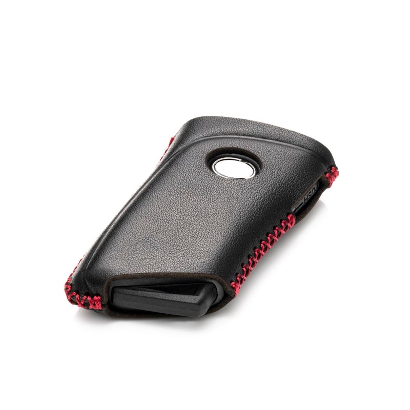 Vitodeco Leather Smart Key Fob Case Protector Compatible with LEXUS RX350, ES250, ES350, UX250, UX350, NX250, NX350, GX460, GX550, LX600, TX350, LC500, LS500 (2021 - 2026 Models) - 4-Button, Black/Red - Image 4