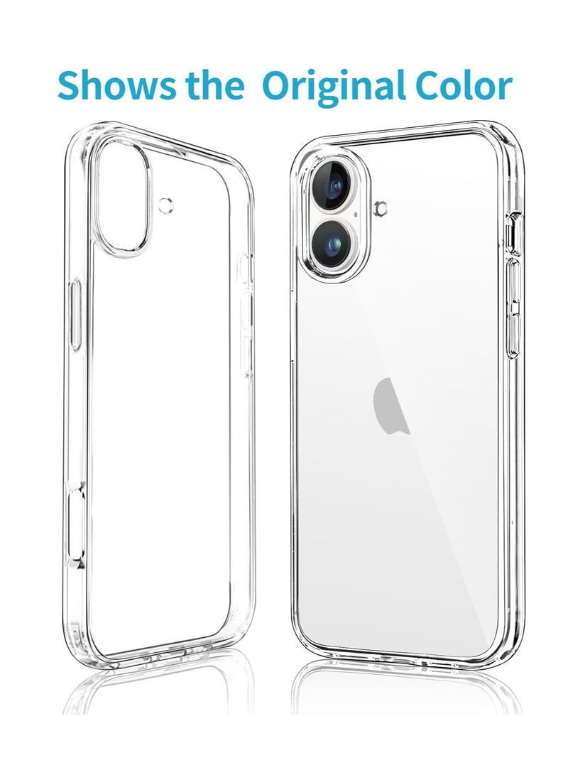 BORTONY iPhone 16 Case 6.1 inch Soft Clear TPU Non-Yellowing iPhone 16 Cover Anti-Scratch Shockproof Protective Case Compatible with iPhone 16 - Image 3