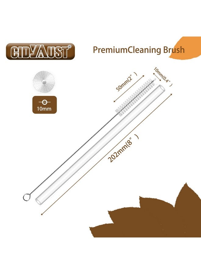 CIDYAUST Straw Cleaner Brush with 304 Stainless Steel and Nylon Bristles，Straw Brush for Baby Bottle, Glass/Silicone Straw, Stanley Cup or Hummingbird Feeders-10-Piece Set. - Image 2