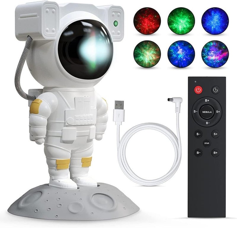 Dwiza Enterprise Astronaut Galaxy Projector with Remote Control - 360° Adjustable Timer Kids Astronaut Nebula Night Light for Kids & Adults Bedroom, Gaming Room, Home and Party - Image 1