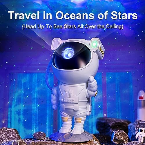 Dwiza Enterprise Astronaut Galaxy Projector with Remote Control - 360° Adjustable Timer Kids Astronaut Nebula Night Light for Kids & Adults Bedroom, Gaming Room, Home and Party - Image 3