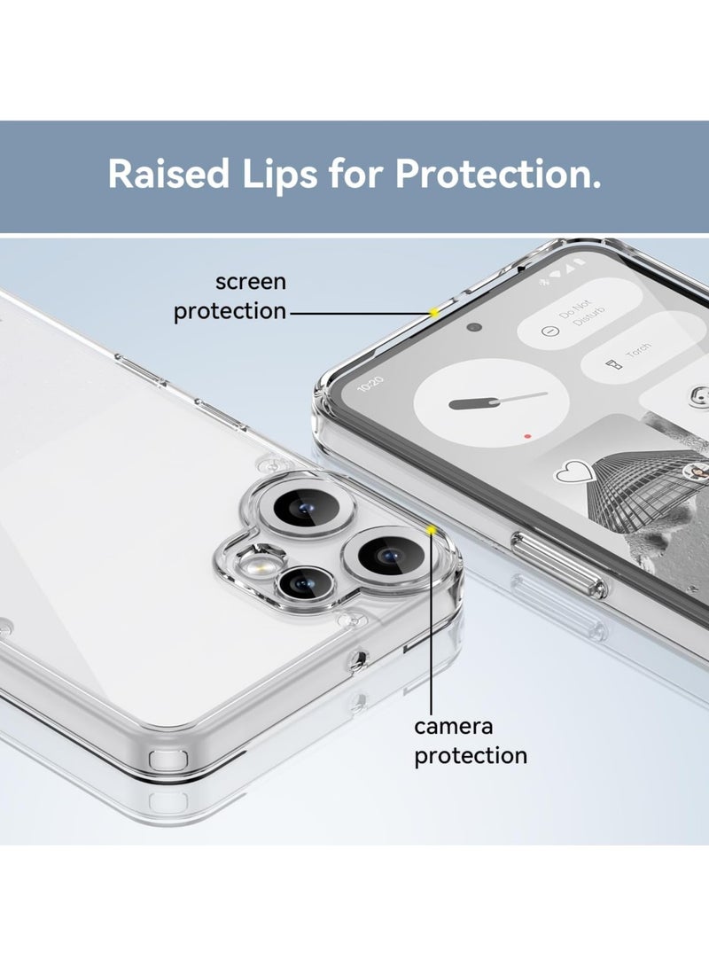 Crystal Clear Case for Nothing Phone 2 Pro Case, [Non-Yellowing][Reinforced Corners] Wireless Charging Shockproof Bumper Protective Phone Case for Nothing Phone 2 Pro - Image 2