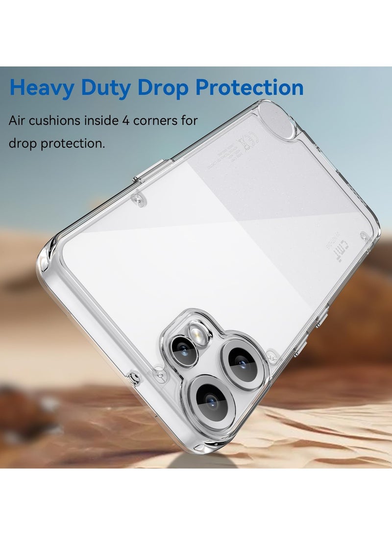Crystal Clear Case for Nothing Phone 2 Pro Case, [Non-Yellowing][Reinforced Corners] Wireless Charging Shockproof Bumper Protective Phone Case for Nothing Phone 2 Pro - Image 5