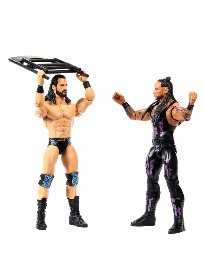 WWE Mattel WWE Main Event Showdown Action Figures 2-Pack with Accessory, Series #26 Drew McIntyre vs Damien Priest Collectible Set, 6-inch​ - Image 4