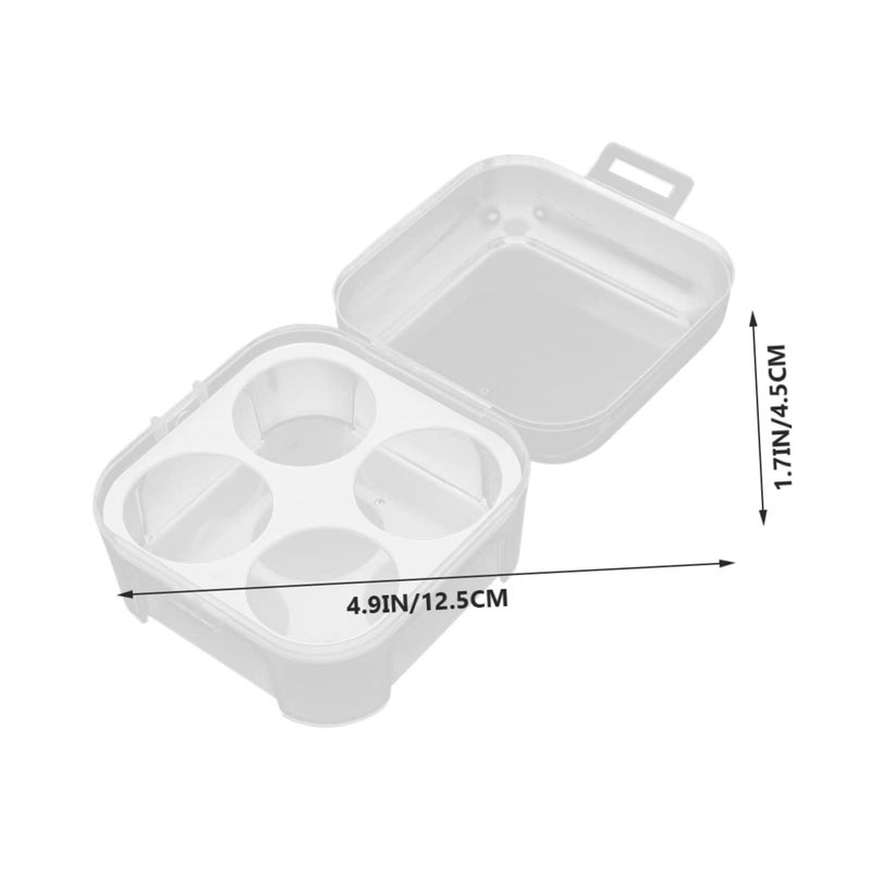2pcs Clear Plastic Egg Storage Container Refrigerator Organizer Box Tray - Image 4