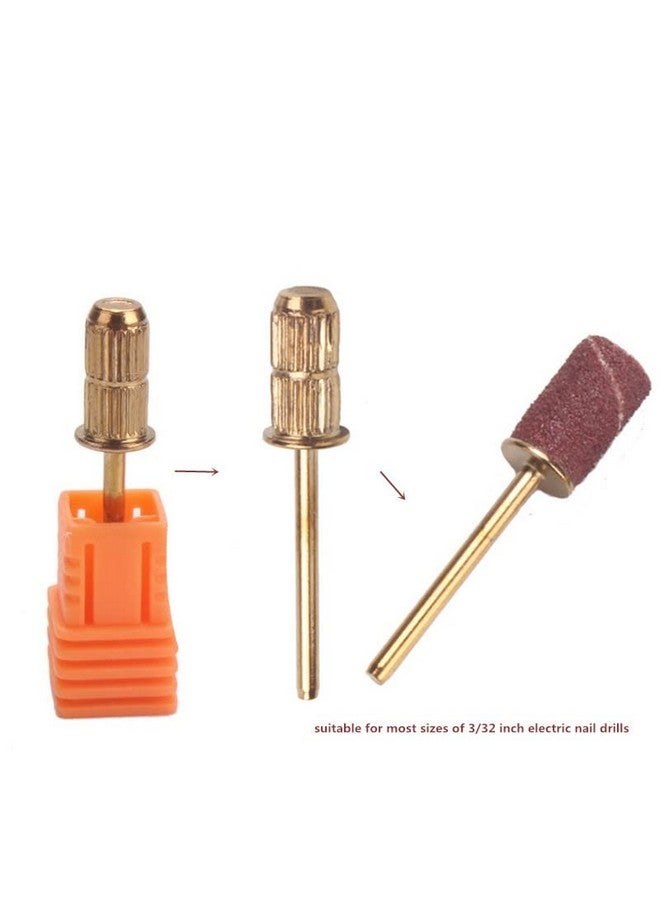 FULINJOY 40 Pcs Sanding Bands Nail Manicure #180 Grit File Sand Piece Set For Nail Drill Bits, Comes With A Mandrel - Image 3