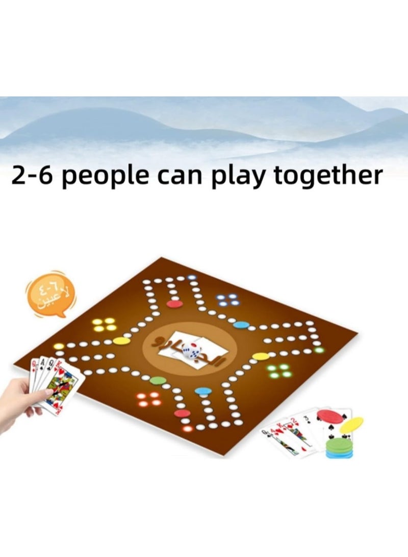 Arabic Chess Game Board Games, 4 Players, 6 Players Set for Kids, Adults (A-4 Players) - Image 3