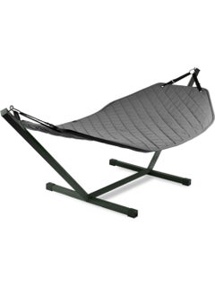 Extreme Lounging Extreme Lounging® - Original Outdoor Hammock with Self Supporting Metal Stand - Made in UK - Premium Quality Quilted B-Hammock - Large UV Protected & Waterproof Swing (310x130x115cm) - Grey  - Image 2