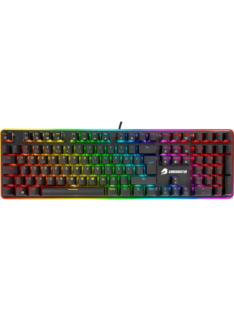 GameBooster G99 Vigor RGB Blue Optical Switch Waterproof Mechanical Black Gaming Keyboard  - Image 2
