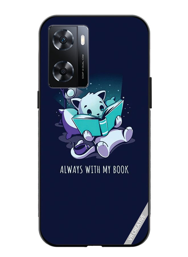 VR CREATIVE Protective Case Cover For Oppo A57/A77s Always With My Book Design Multicolour - Image 1