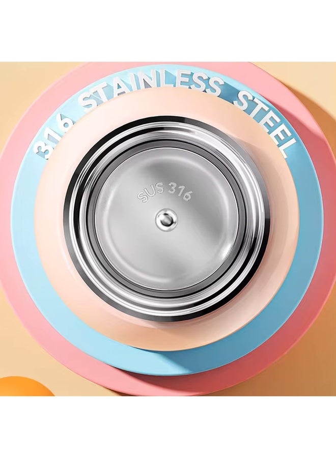 R for Rabbit Steebo Zoobie Premium Stainless Steel Water Sipper for Baby, Spill Proof BPA Free Soft Silicone Straw Drinking Sipper for Kids of 12+ Months (550ml, Yellow Lion) - Image 2