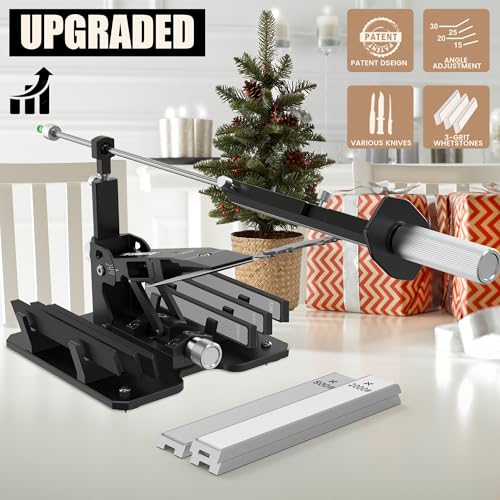 XARILK Upgraded XARILK Professional Knife Sharpening System GEN2, Heavy-duty | Aluminum Precision Knife Sharpener Tool & Sharpening Kit W/Diamonds (320# 800# 2000#) - Image 4