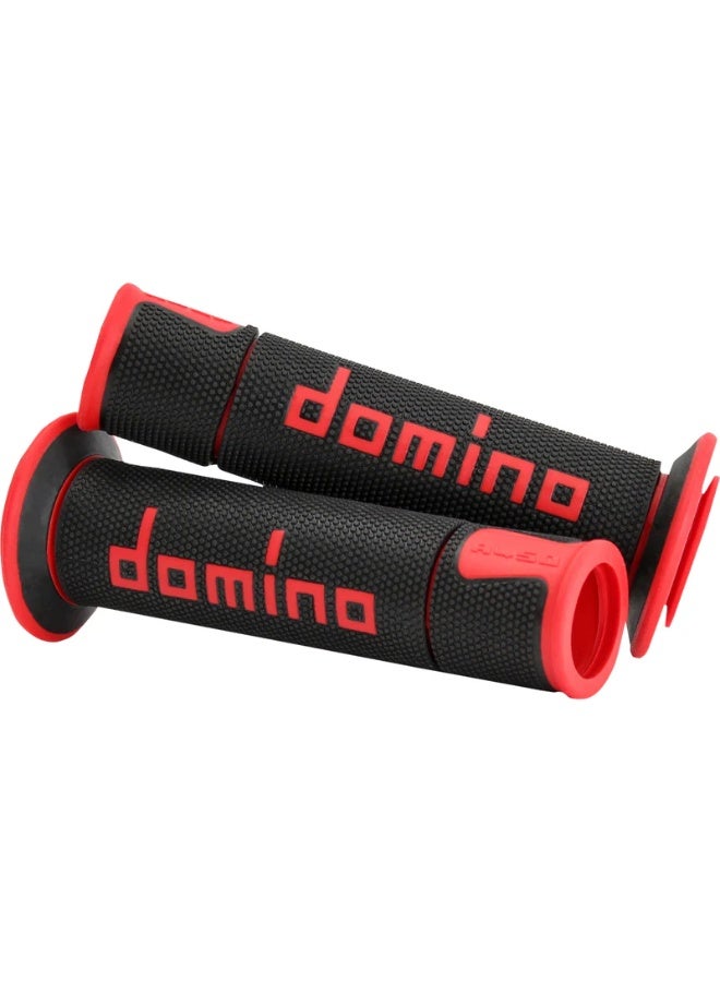 Domino Racing A450 On-Road Racing Grips –  Black/Red