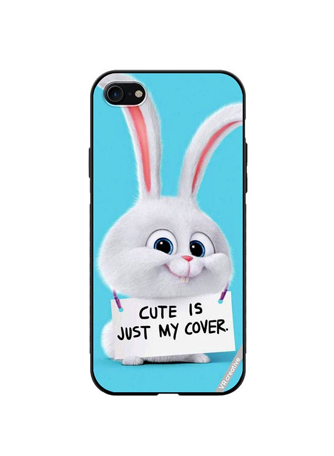 VR CREATIVE Protective Case Cover For Apple iPhone 7/8/SE 2020 Cute Is Just My Cover Design Multicolour