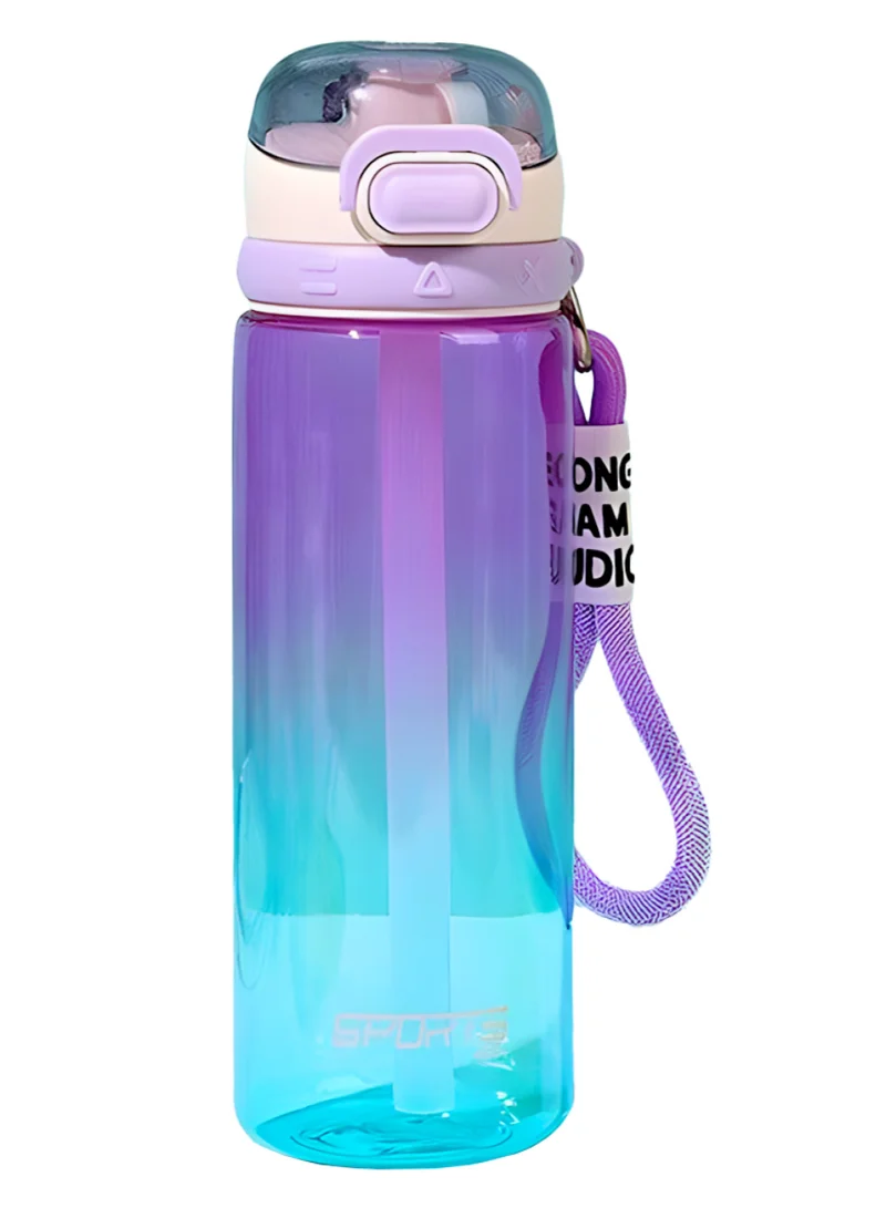 flâneur Leak-Proof 750ml Water Bottle with Straw, Handle, and Secure Lock - Travel Bottle, Large Capacity Lightweight Bottle, for Gym, Office, Outdoor Bootle, Eco-Friendly, Convenient Hydration