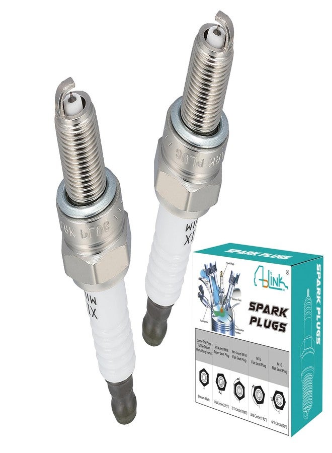 AULINK 3022662 MR7F 95897 Spark Plugs Double Iridium Pack of 2 For Polaris RZR ACE General Ranger Sportsman 2011-2021 3022639 3022559 3022462 3022274 - Image 1