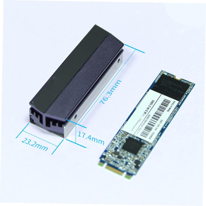 Aluminum M 2 2280 SSD Heatsink Radiator Cooler For NVMe PC Laptop Cooling Silver - Image 3