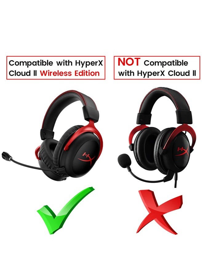 weishan Microphone Replacement for Kingston HyperX Cloud II Wireless Gaming Headset, Detachable Mic Boom with LED Mute Indicator on PC PS5 PS4 Xbox Series X/S - Image 2