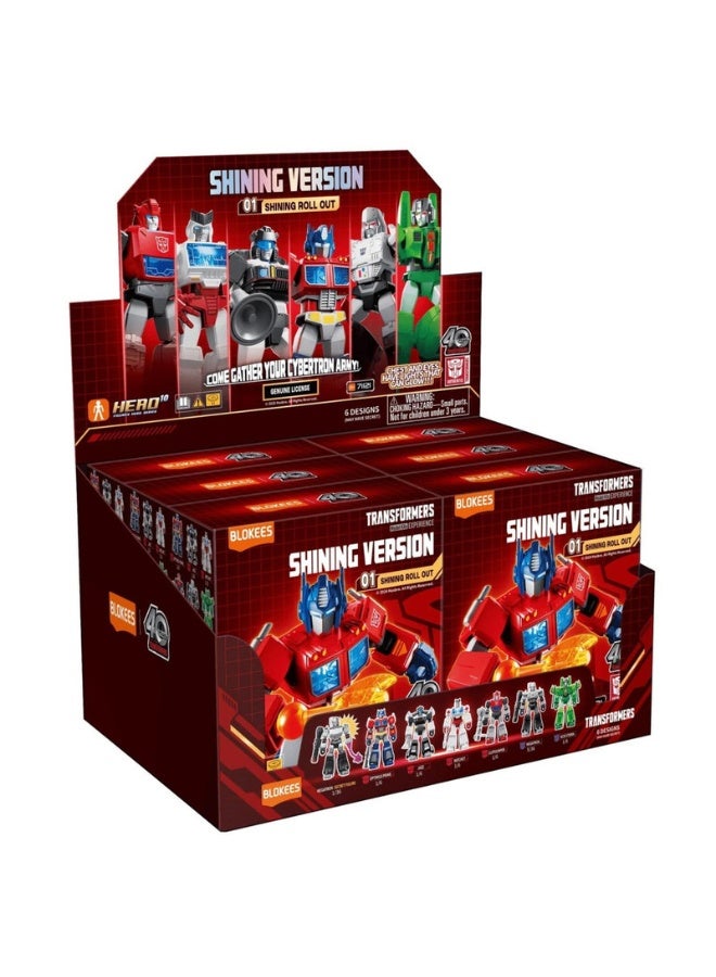 BLOKEES Transformers Shining Version 01 Building Kit | Shining Roll Out Collectible Action Figure Block Toy with Glowing Chest & Eyes | Licensed Model for Kids & Adults | Creative STEM Construction & Display - Image 3