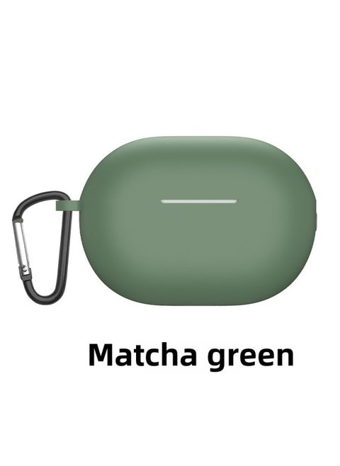 For Huawei Freebuds Pro3 Wireless Bluetooth Headset Protective Case Soft Silicone Pro3 Headset Case Solid Color-Color:Matcha Color + Hook + Single Opp-Model:Huawei Freebuds Pro3/pro4 Protective Case Neutral (excluding Headphones) The Upper Cover Is Fixed With Double-sided Tape By Default
