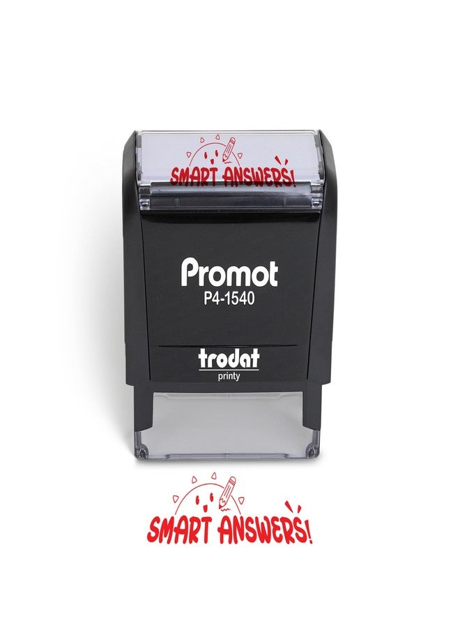 Promot طوابع تشجيعية للمعلمين لتقييم الطلاب في الصف - طوابع "أجوبة ذكية" ذاتية التحبير للأطفال - طوابع تحفيزية لتقييم الطلاب للمعلمين والتعليم المنزلي، لوازم صفية وهدايا - Image 1