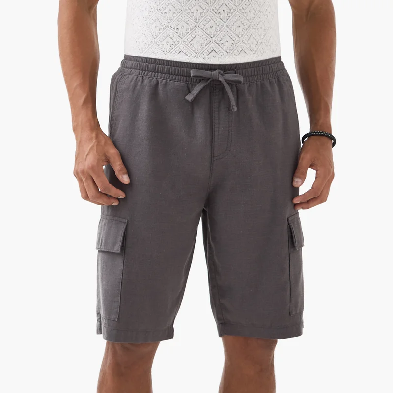 Iconic Flexi Waist Cargo Shorts with Drawstring Waist