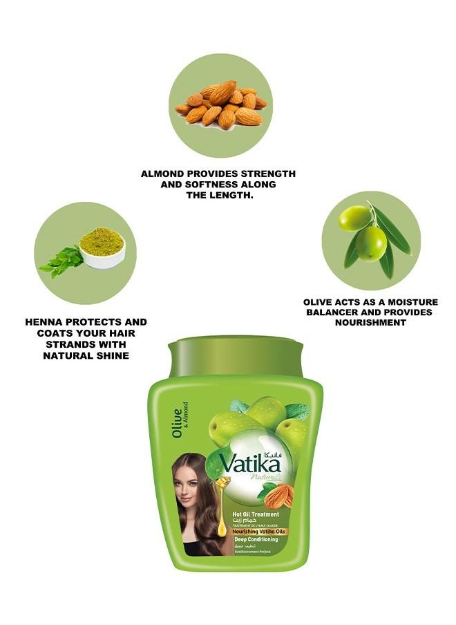 Vatika Naturals - Vatika Naturals Deep Conditioning Hot Oil Treatment & Shampoo Set | Natural & Herbal | For Intense Nourishment & Protection - 1kg + 400 ml - Image 1