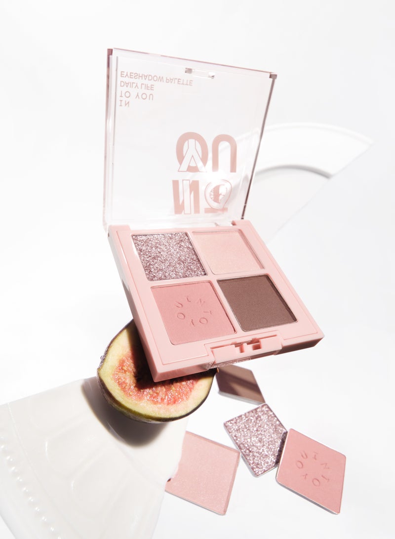 INTO YOU FG01 Fig Daily Life Eyeshadow Palette - Effortless Everyday Glamour - Image 3