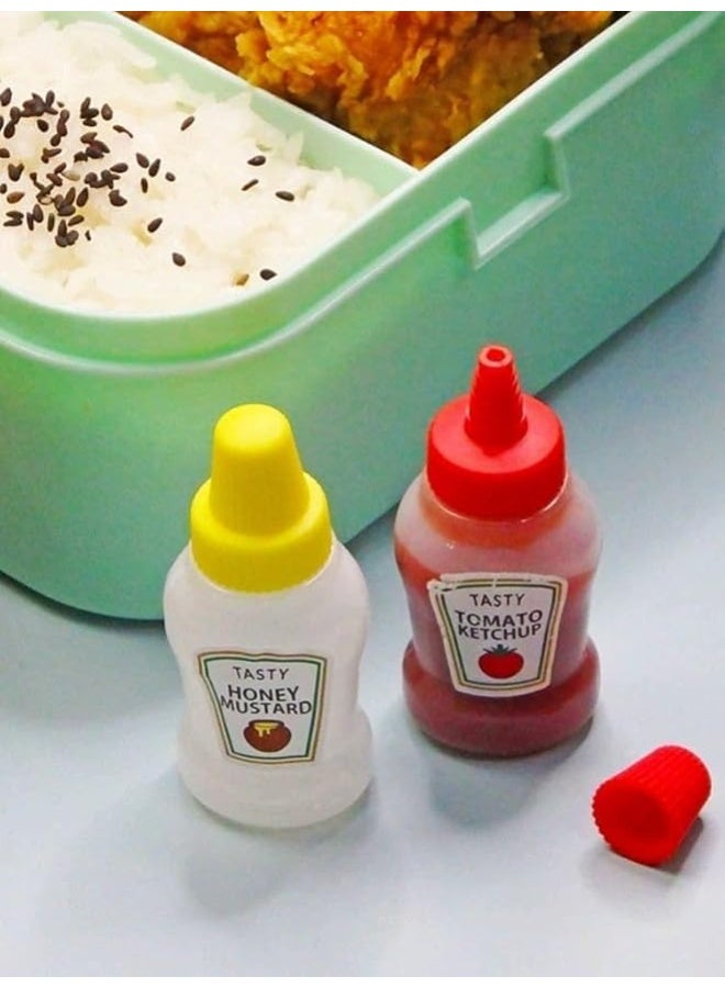 Tasty 2-Pack Mini Sauce Bottles – Refillable Containers for Ketchup, Mayo & Mustard - Image 3