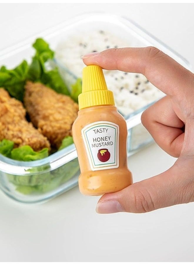 Tasty 2-Pack Mini Sauce Bottles – Refillable Containers for Ketchup, Mayo & Mustard - Image 2