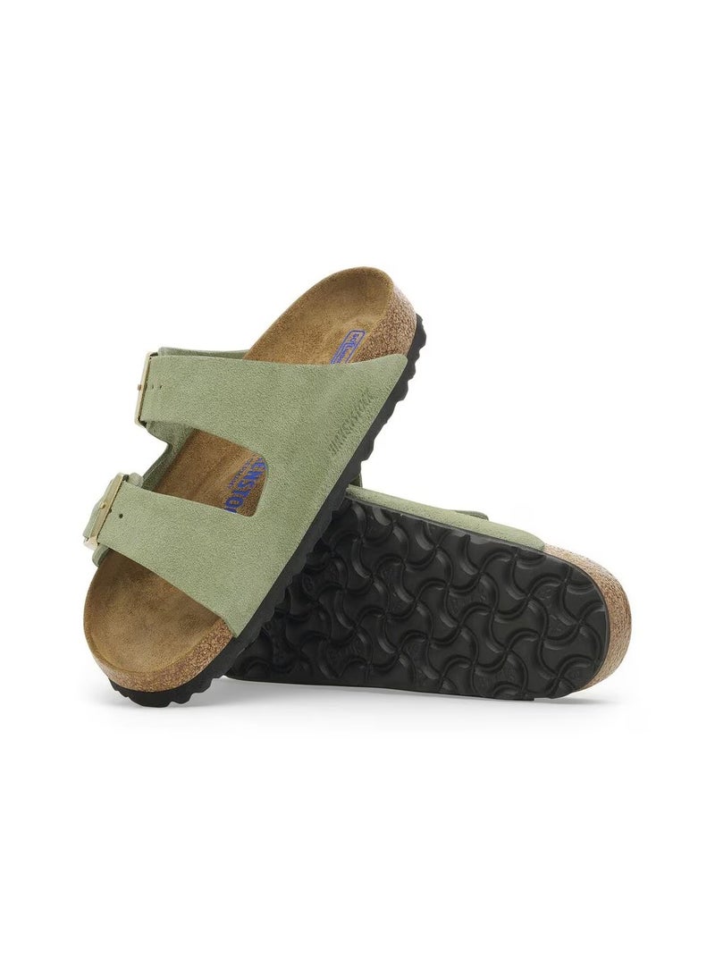 BIRKENSTOCK Arizona Soft Footbed Suede Leather - Green Tea - Image 5