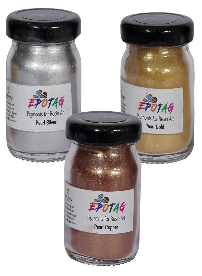 Epotag Art Resin Pigments Pearl Effect Kit - (Combo of 3) (20g Each) - Image 1