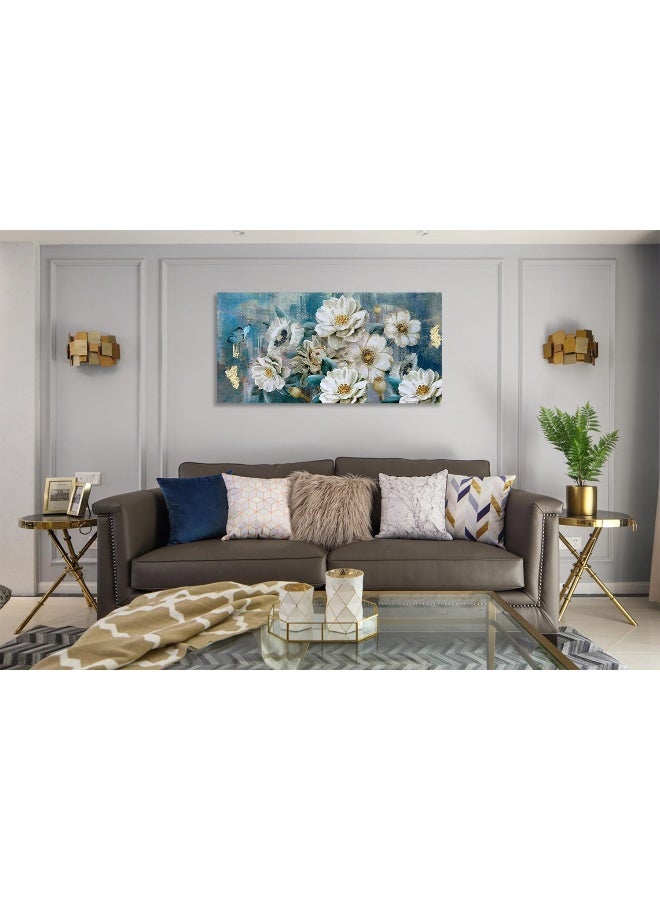 Arjun Flowers Canvas Wall Art - Image 2