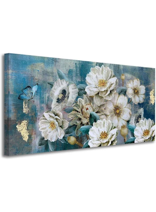 Arjun Flowers Canvas Wall Art - Image 1