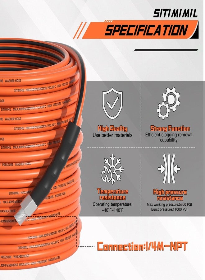 SITIMIMIL Pressure Washer Hose (50FT) - Image 2