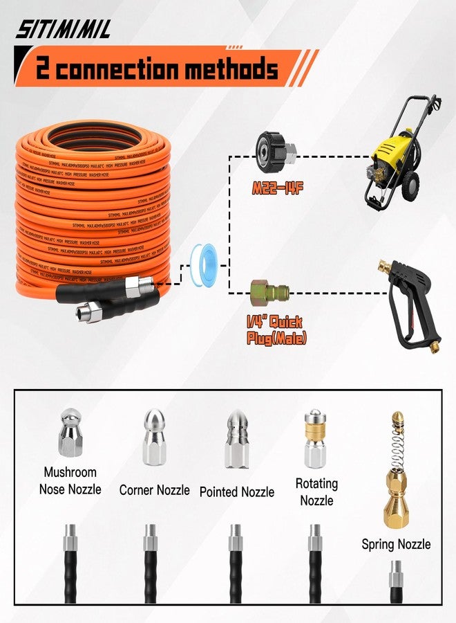 SITIMIMIL Pressure Washer Hose (50FT) - Image 5