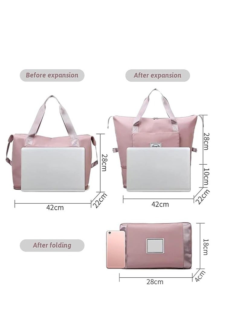 Cool Baby COOLBABY Upgraded Large Capacity Foldable Duffel Bag, Collapsible Travel Bag, Portable Travel Bag, Lightweight, Waterproof, Oxford Cloth for Sports, Gym, Vacation  - Image 2
