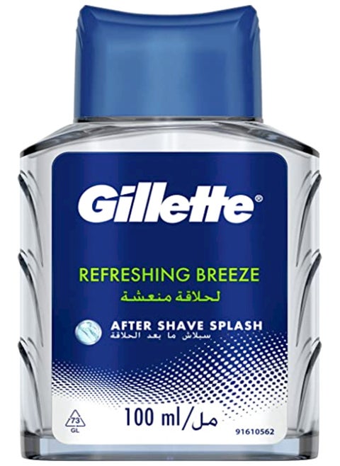 GILLETTE AFTER SHAVE SPLASH 100ML (REFRESH BREEZE)