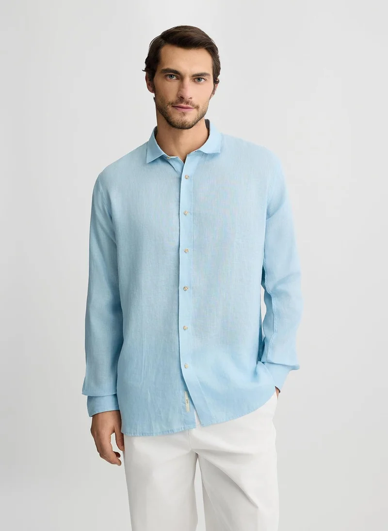 ليو جو 100% Linen Shirt
