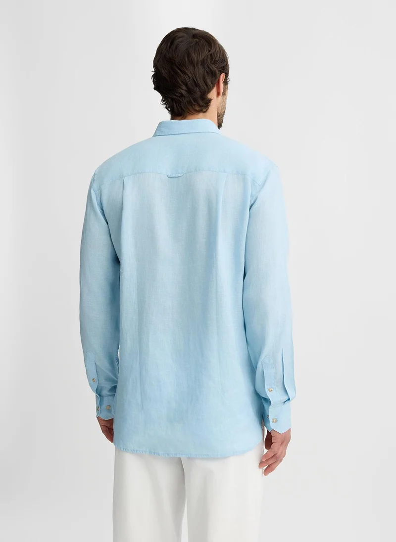 ليو جو 100% Linen Shirt
