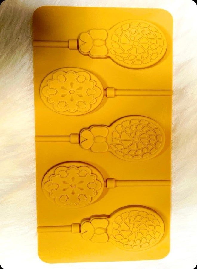 CRADIAX 3D Silicone Lollipop Mold DIY Silicone Lolly Candy Mould Round Chocolate molds for Making Candy Cake Decoration - Image 1