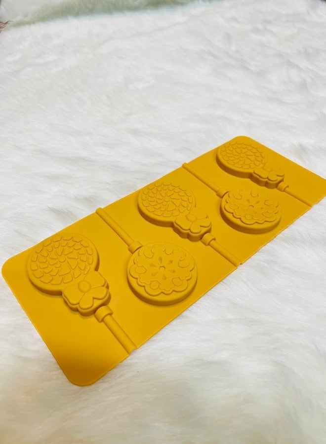 CRADIAX 3D Silicone Lollipop Mold DIY Silicone Lolly Candy Mould Round Chocolate molds for Making Candy Cake Decoration - Image 2