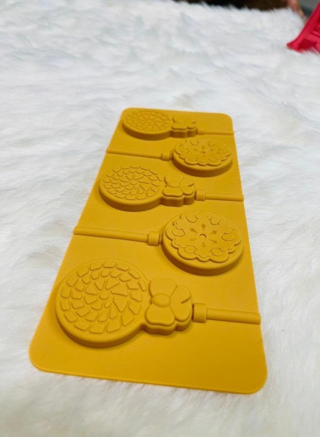 CRADIAX 3D Silicone Lollipop Mold DIY Silicone Lolly Candy Mould Round Chocolate molds for Making Candy Cake Decoration - Image 5