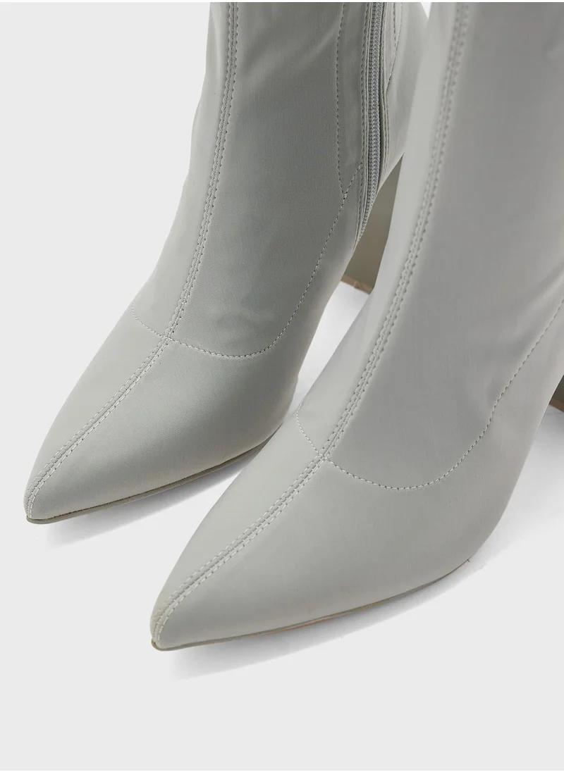 Ginger Fitted High-Heel Ankle Boots
