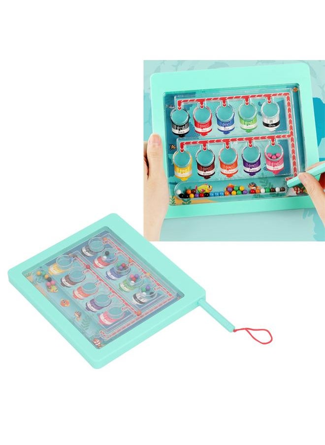 Magnet Maze Board Color Sorting Educational Interactive Lightweight Portable Magnetic Color Maze for Kids Adults