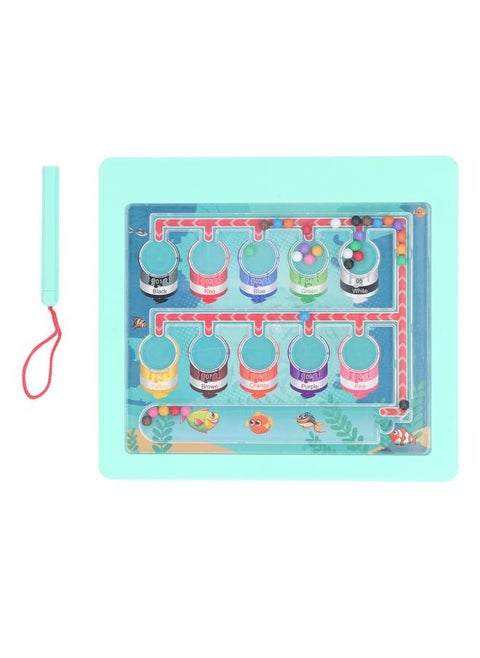 Magnet Maze Board Color Sorting Educational Interactive Lightweight Portable Magnetic Color Maze for Kids Adults