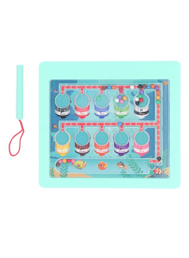 Magnet Maze Board Color Sorting Educational Interactive Lightweight Portable Magnetic Color Maze for Kids Adults