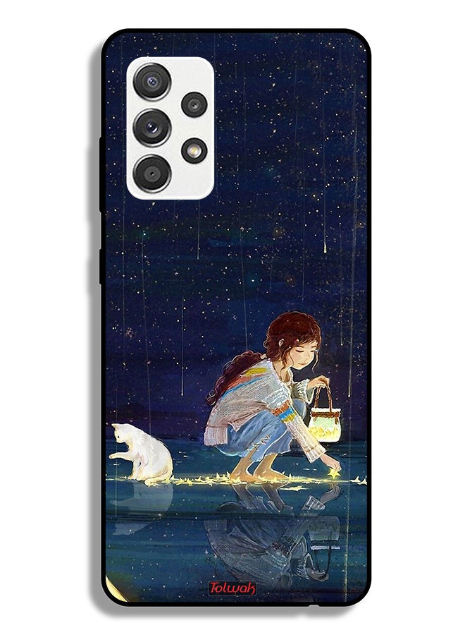 Tolwak Samsung Galaxy A32 5G Protective Case Cover Collecting Stars Art - Image 1