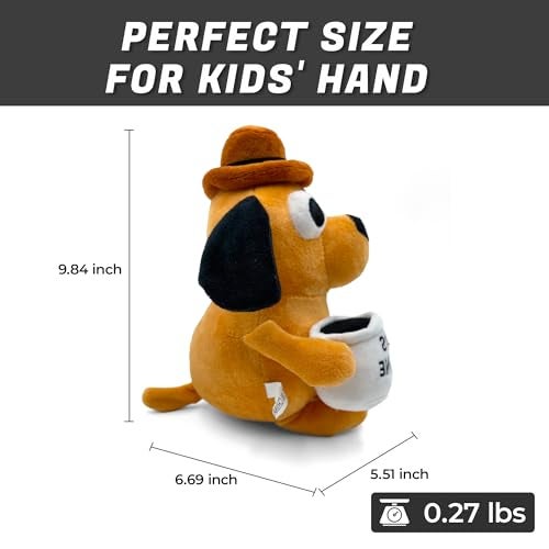 Adenzai This is Fine Dog Plushie Funny Coffee Dog Meme Plush Hilarious Office Decor Stuffed Animal Toy Perfect for Xmas Birthday or Office Worker Gifts Cute Halloween Plush Toy - Image 5