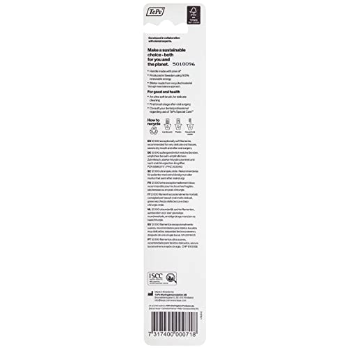 TePe Special Care Soft-Bristle Toothbrush, Post-Surgery Toothbrush for Sensitive Teeth and Gums - Image 5